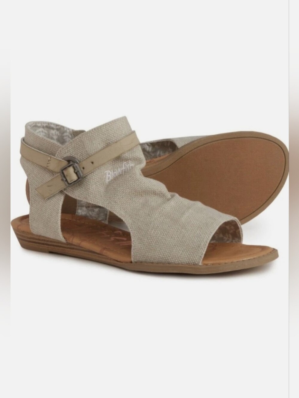Blowfish Malibu Brisa 2 Canvas Sandals in Birch Size 8.5/9